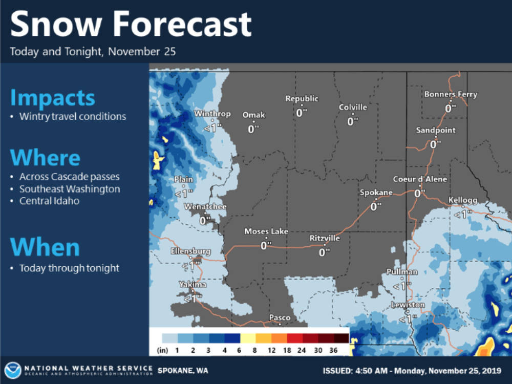 NWS Indicates Winter Weather Forecast Lake Chelan News and Information