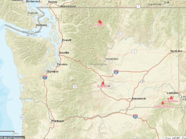 Fire Activity near Mazama Closes North Cascades Highway - Lake Chelan ...