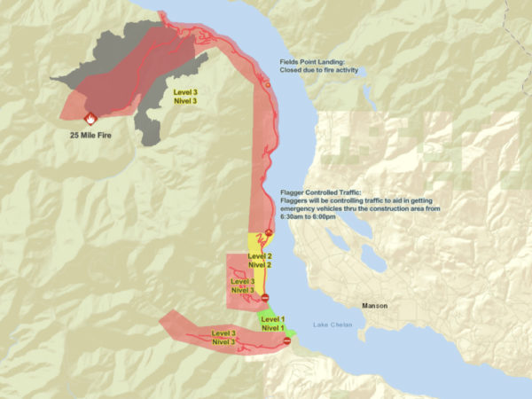 Twenty-Five Mile Fire at Lake Chelan Update - 8/17/21 - Lake Chelan 