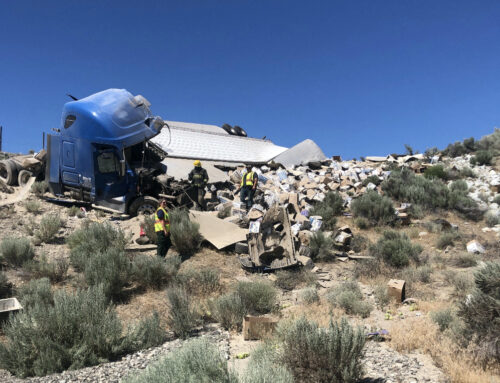 Semi Truck Crashes on McNeil Canyon Road