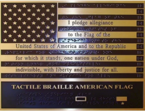 Braille American Flag Dedication at Chelan County Courthouse